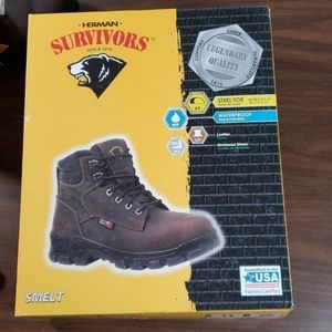 Herman Survivors Steel Toe Waterproof Leather 9.5